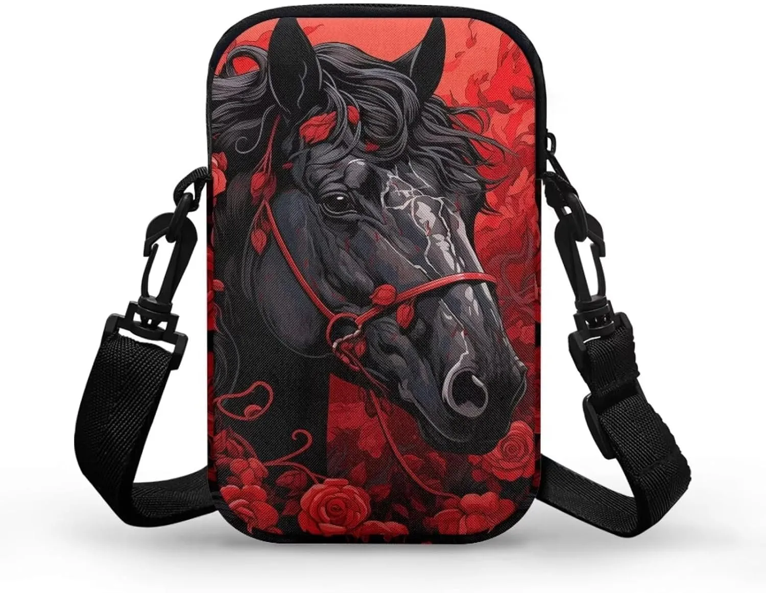 2 Layer Small Crossbody Bags for Women Men, Messenger Bags Waist Case Pack