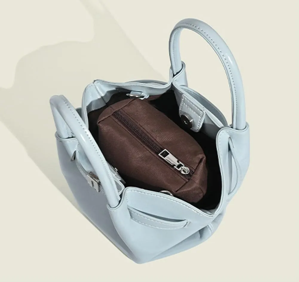 2025 Spring Summer Waxed Leather Hobo Bag, Women's Casual Crossbody Purse, Versatile Shoulder Tote for Work & Travel