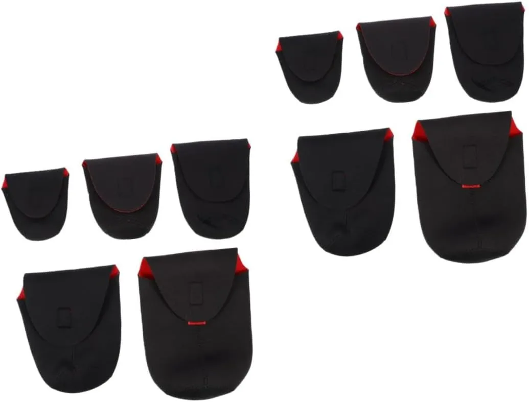 2sets 5pcs Dslr Camera Lens Pouch Shockproof Neoprene Case for Lens Protection Lightweight Compact Design for Travel Outdoor Use 5pcs*2