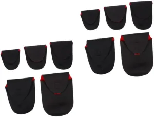 2sets 5pcs Dslr Camera Lens Pouch Shockproof Neoprene Case for Lens Protection Lightweight Compact Design for Travel Outdoor Use 5pcs*2