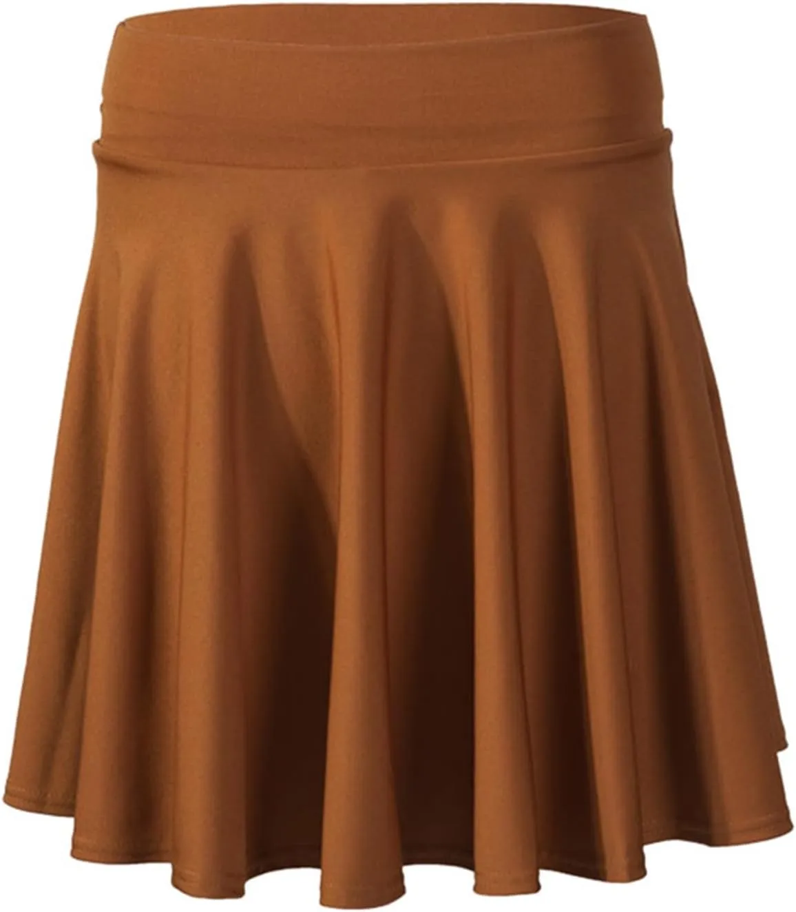 A Line Midi Skirt for Women Versatile 45CM Pleated Half Skirt Fashionable Flared Dress Skirt Non See ThroughDesign