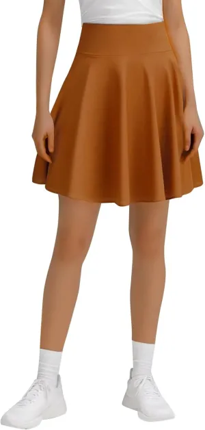 A Line Midi Skirt for Women Versatile 45CM Pleated Half Skirt Fashionable Flared Dress Skirt Non See ThroughDesign