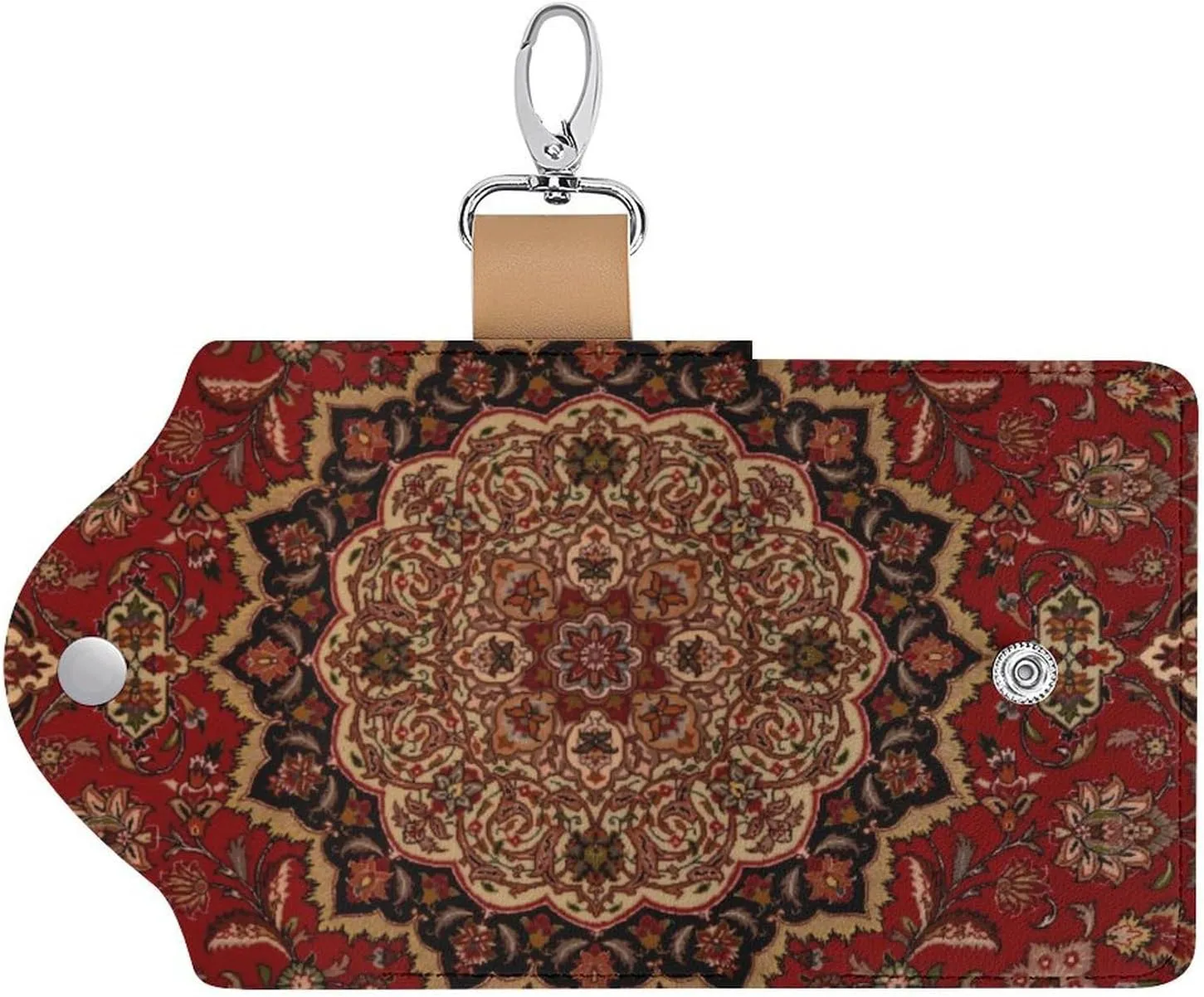 Accent Vintage Persian Portable And Compact Leather Keybag