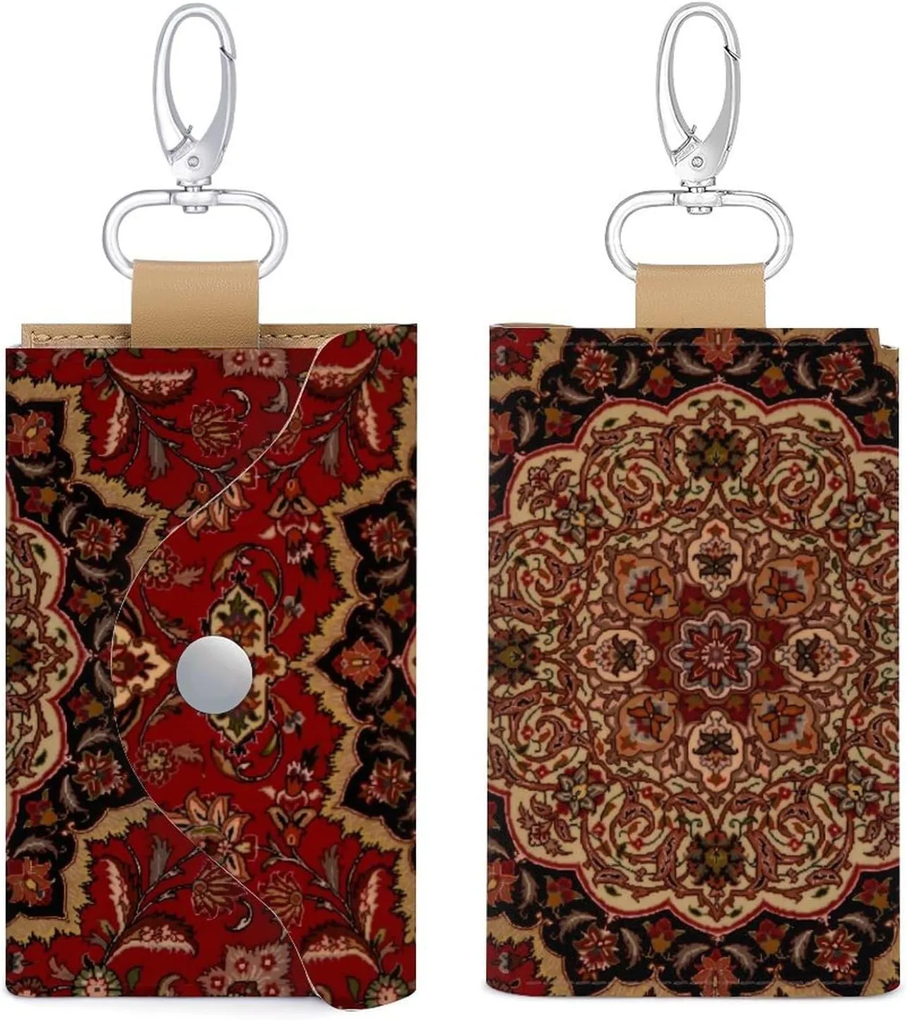 Accent Vintage Persian Portable And Compact Leather Keybag