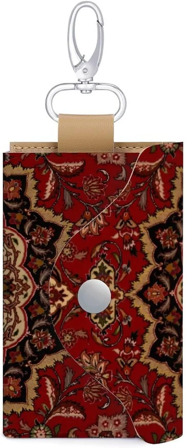 Accent Vintage Persian Portable And Compact Leather Keybag
