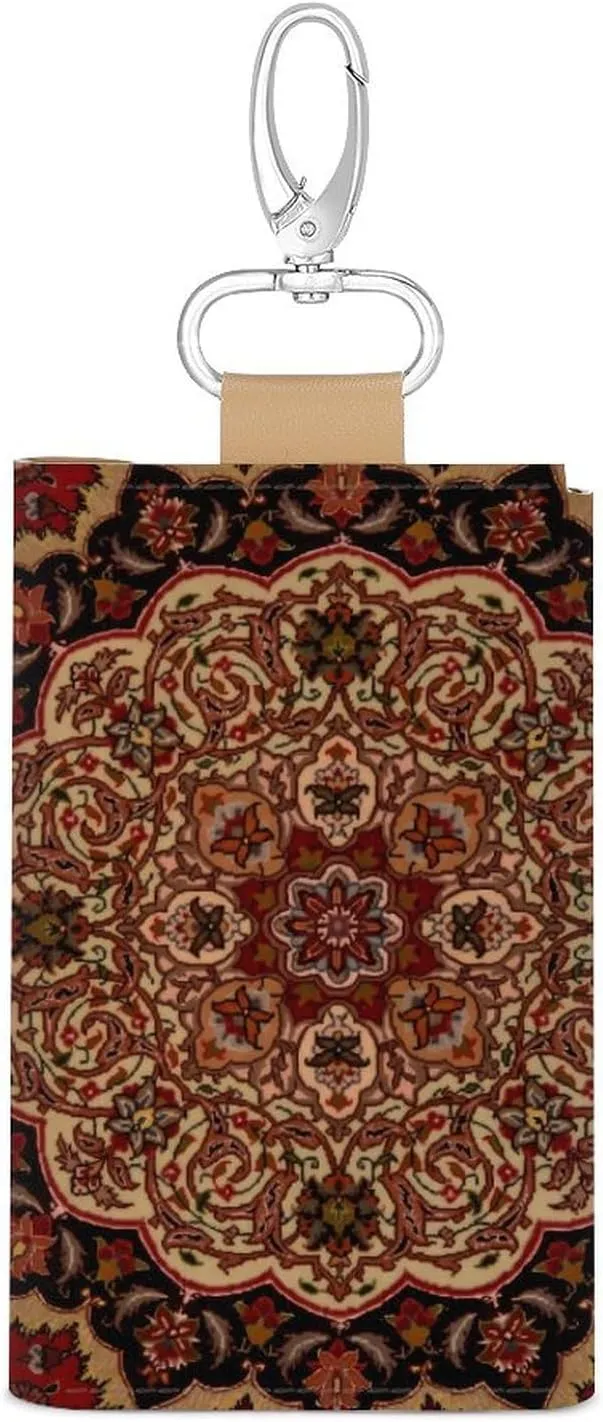Accent Vintage Persian Portable And Compact Leather Keybag