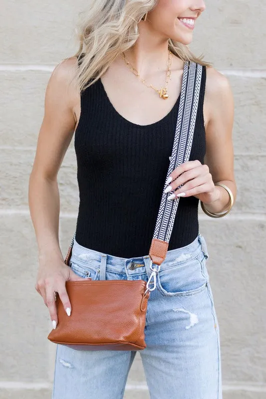 Aili's Corner Aria Leather Compact Crossbody