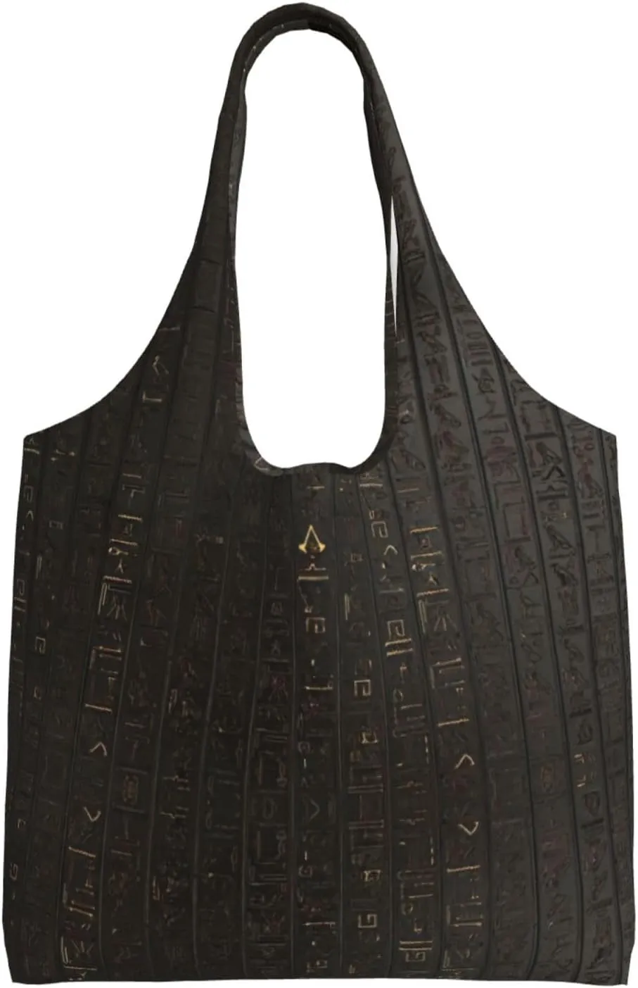 Ancient Egyptian Hieroglyph Print Canvas Tote Bags,Reusable Cloth Bags For Shopping Beach Grocery Trendy