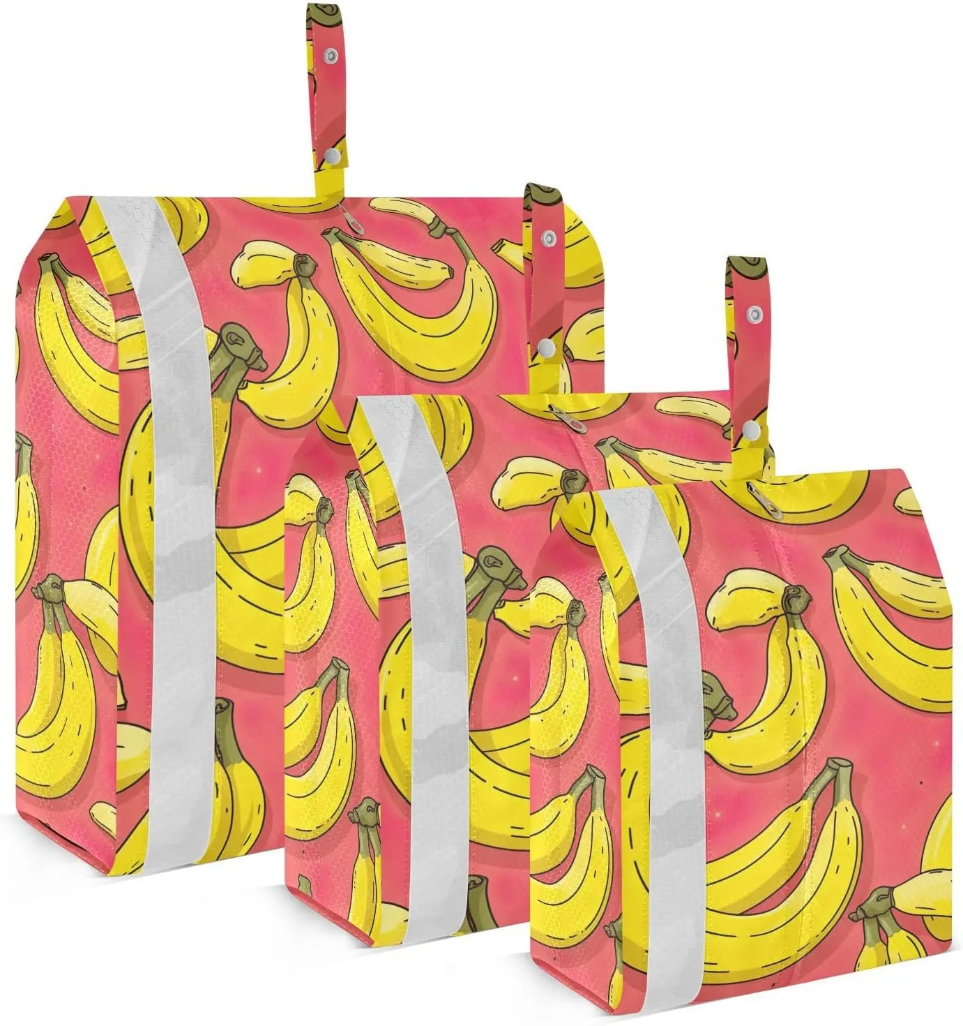 Banana Packing Cubes for Travel 3 Set Travel Organizer Bags Luggage Bags for Vacation Clothes