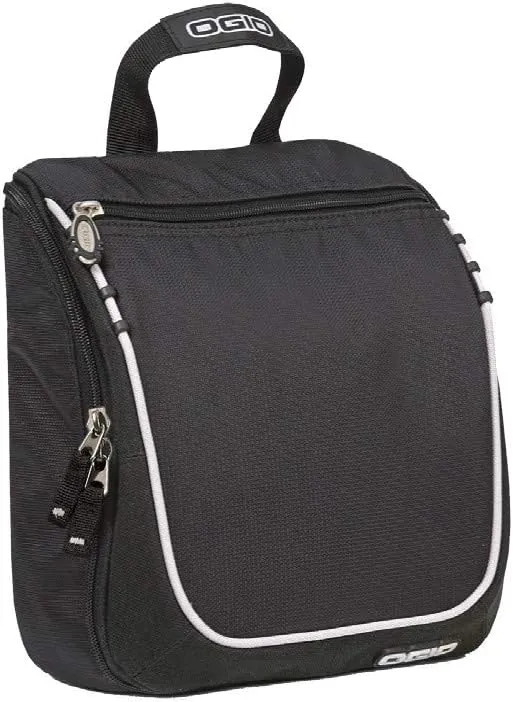 Baseball Toiletry Bag, Personalized Men's Shaving Kit, Hanging Travel Case