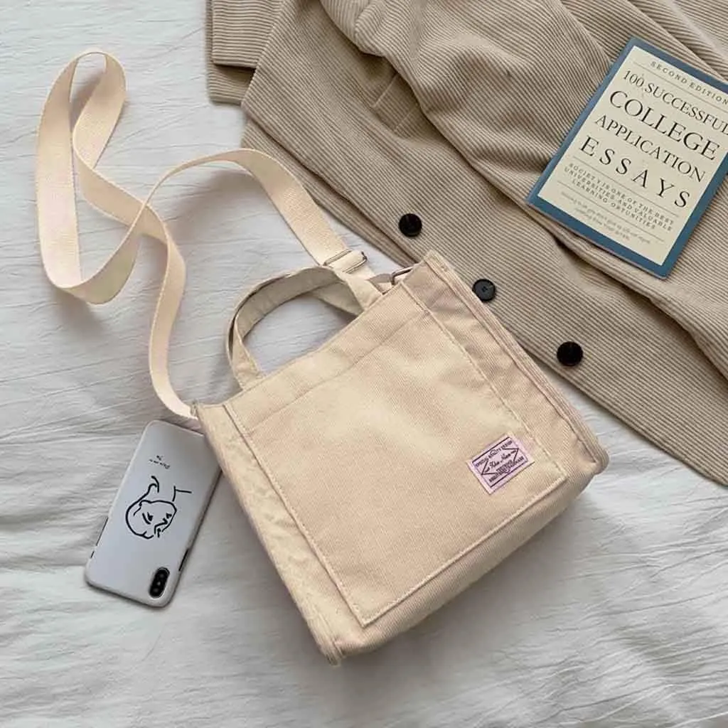 Beach Tote Bag Casual Canvas Messenger Bag Crossbody Handbags Shoulder For Students Girls Outdoor Shopping Travel