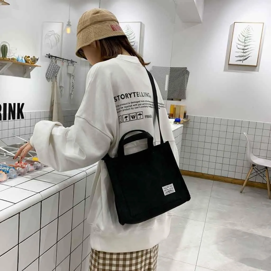 Beach Tote Bag Casual Canvas Messenger Bag Crossbody Handbags Shoulder For Students Girls Outdoor Shopping Travel