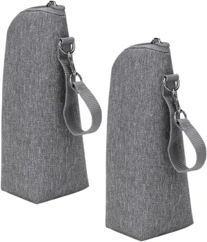BESPORTBLE 2pcs Portable Bottle Holder Bag Insulated Milk Container Pouch for Warm Cold Beverages Water Resistant Design Lightweight Convenient for Outings