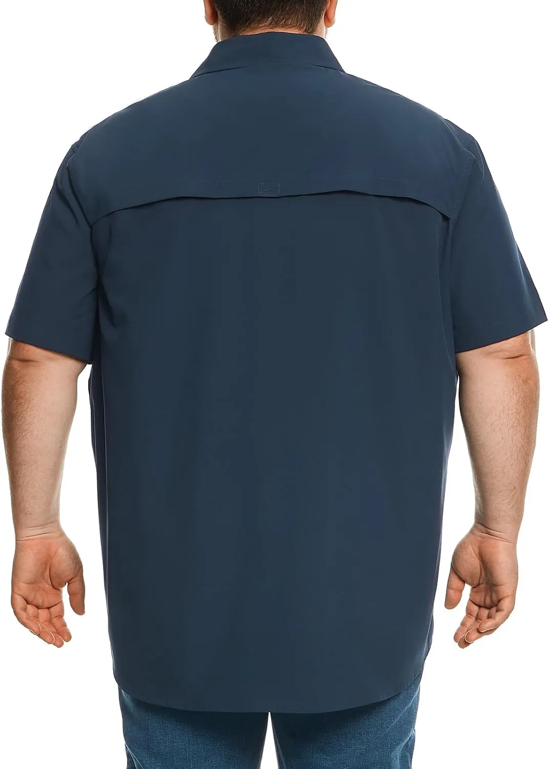 Big and Tall Mens Fishing Shirt UPF 50  Sun Protection Shirt SPF Quick Dry 2XL-6XL
