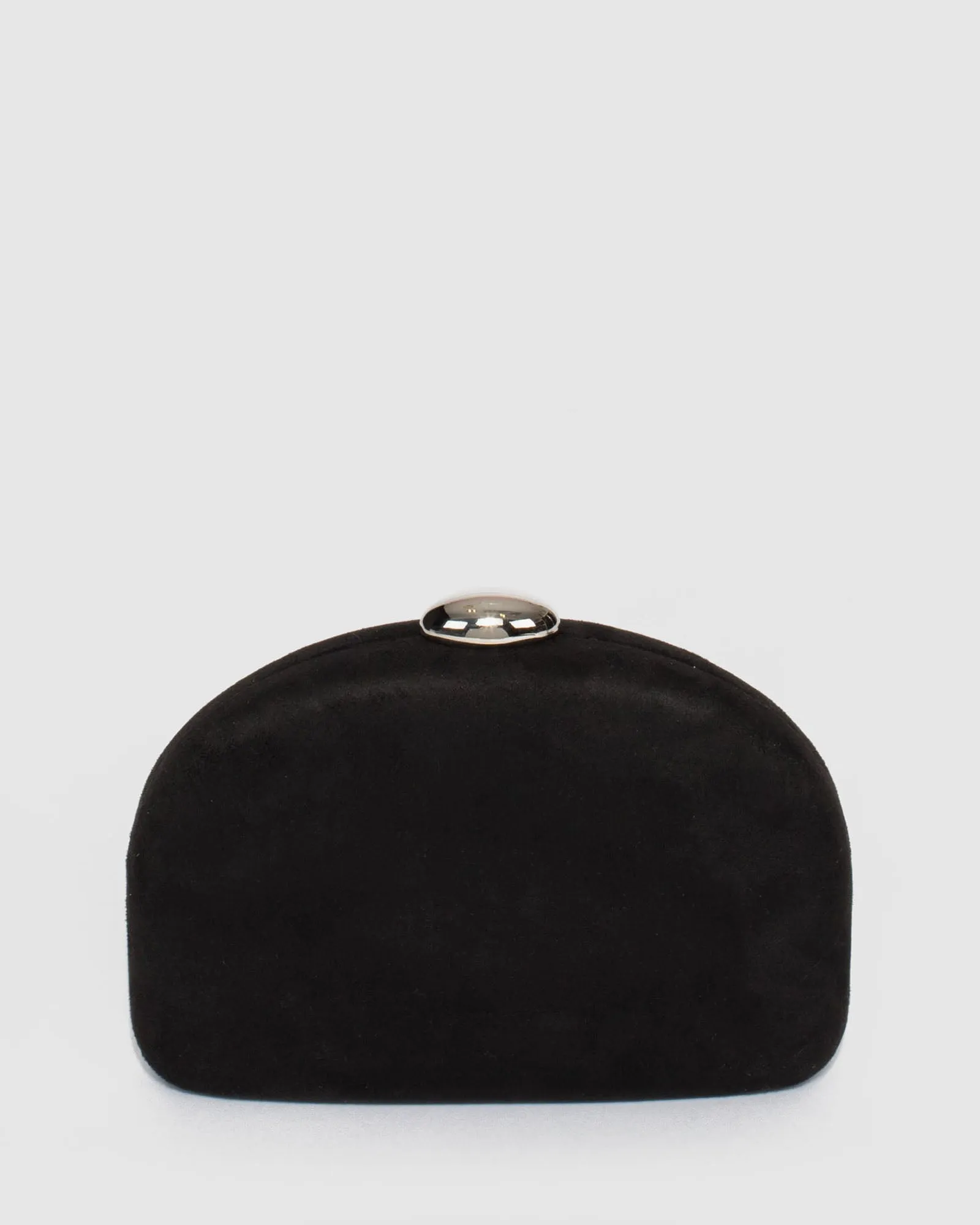 Black Mia Chain Glitter Clutch Bag