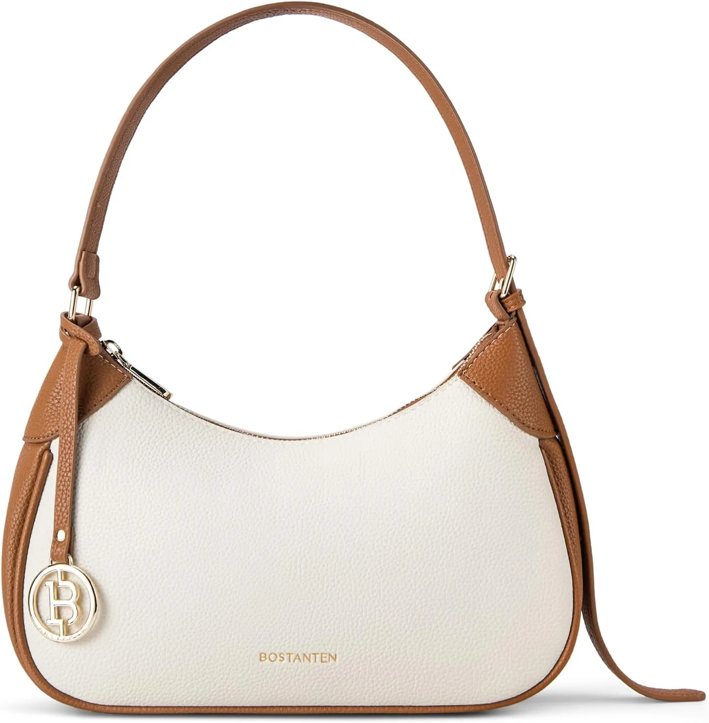 BOSTANTEN Small Shoulder Purses for Women Trendy Cresent Shoulder Bag Hobo Handbags, Beige