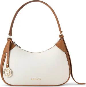 BOSTANTEN Small Shoulder Purses for Women Trendy Cresent Shoulder Bag Hobo Handbags, Beige