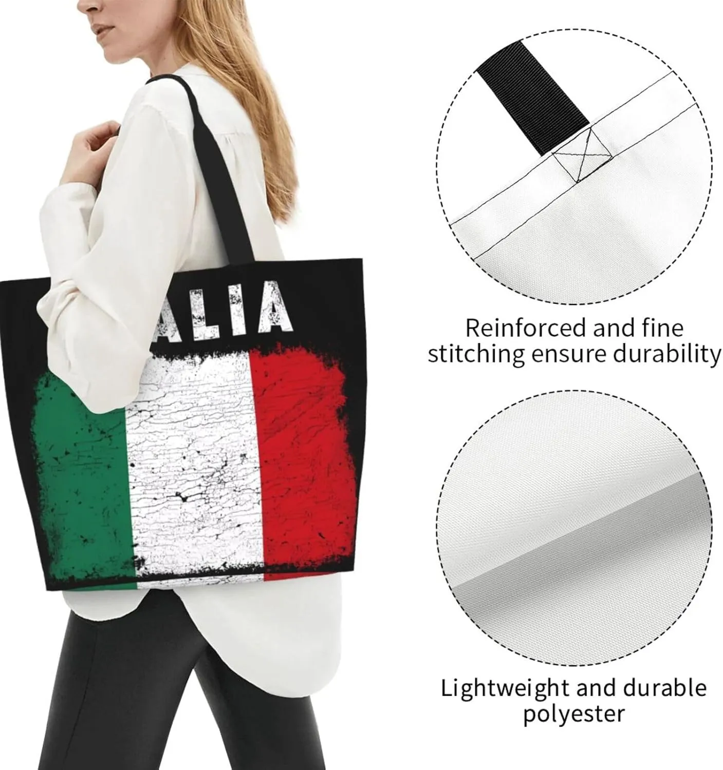 British England UK English Flag Women's Tote Bag Large Capacity Single Shoulder Bags Handbag for Shopping Work