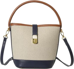 Bucket Bag Shoulder Bags for Women Trendy Hobo Crossbody Bags Canvas Tote Bag Casual Purse Handbag