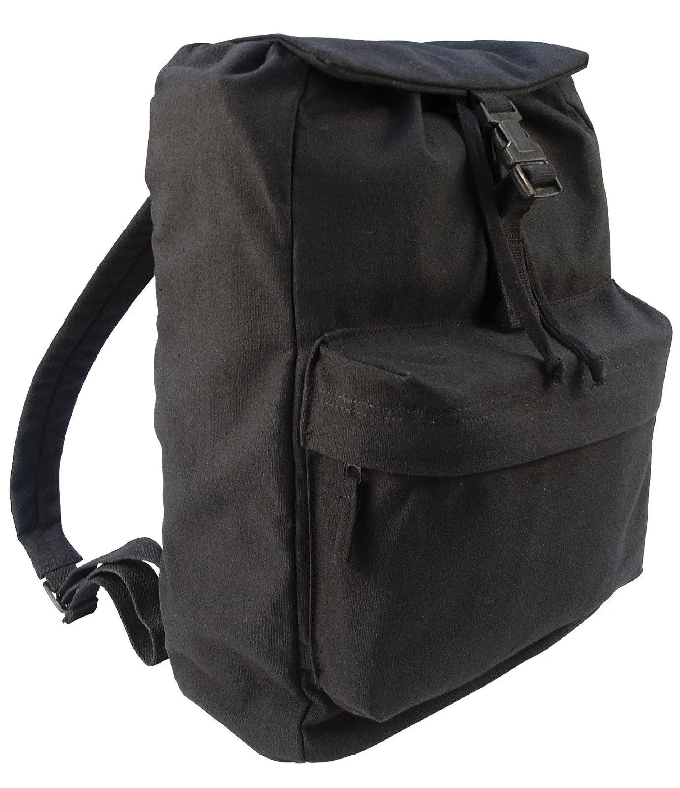 Canvas Daypacks - Camo or Black Backpack Bookbag Hiking Bags - H2O Resistant