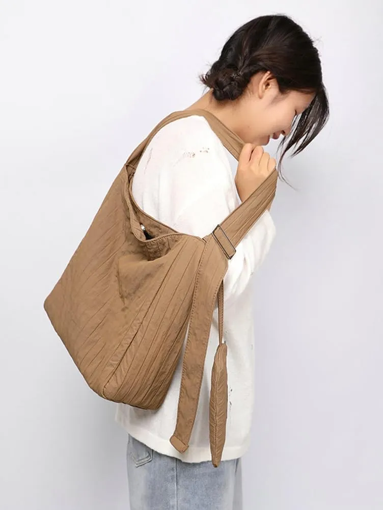 Canvas Hobo Crossbody Shoulder Tote Bag for Women Qulited Casual Purse Messenger Bags Travel Work