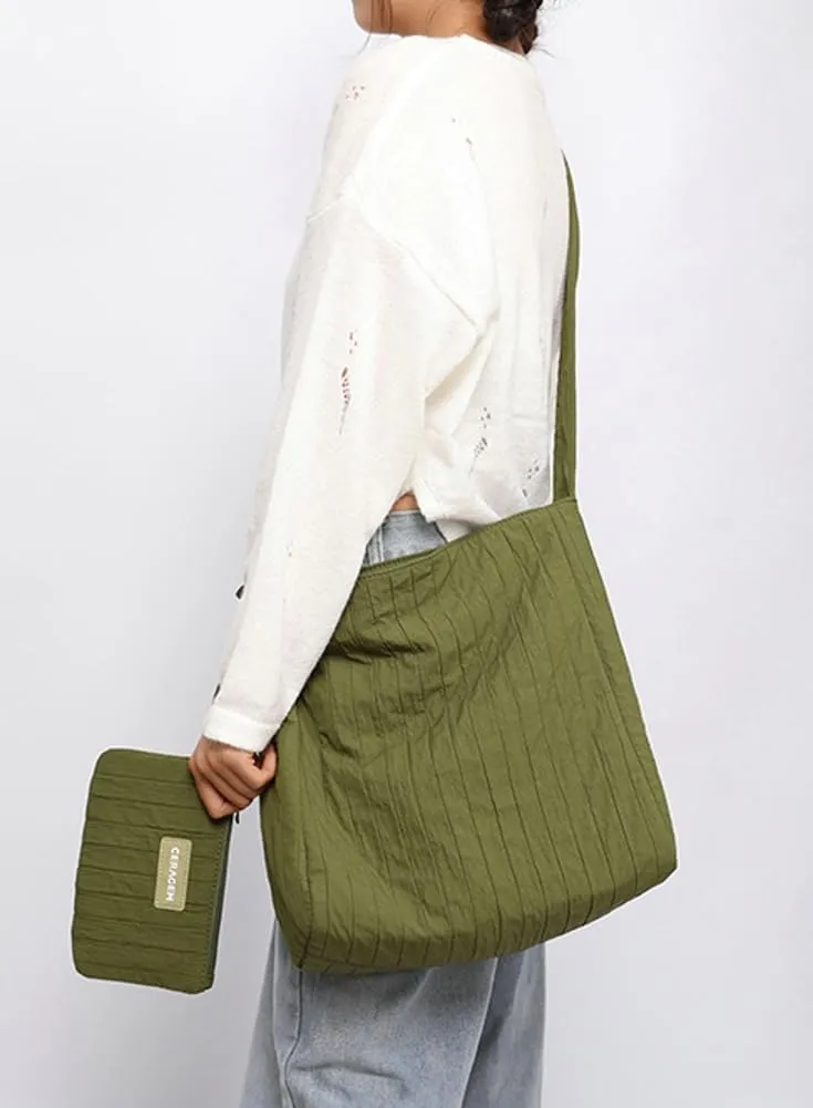 Canvas Hobo Crossbody Shoulder Tote Bag for Women Qulited Casual Purse Messenger Bags Travel Work