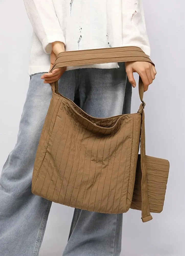 Canvas Hobo Crossbody Shoulder Tote Bag for Women Qulited Casual Purse Messenger Bags Travel Work