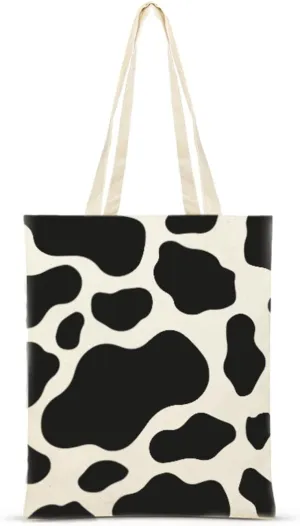 Canvas Tote Bag For Women With Trendy Patterns, Reusable Aesthetic Eco Bags, Book Shopping Grocery Cotton Cute Totes