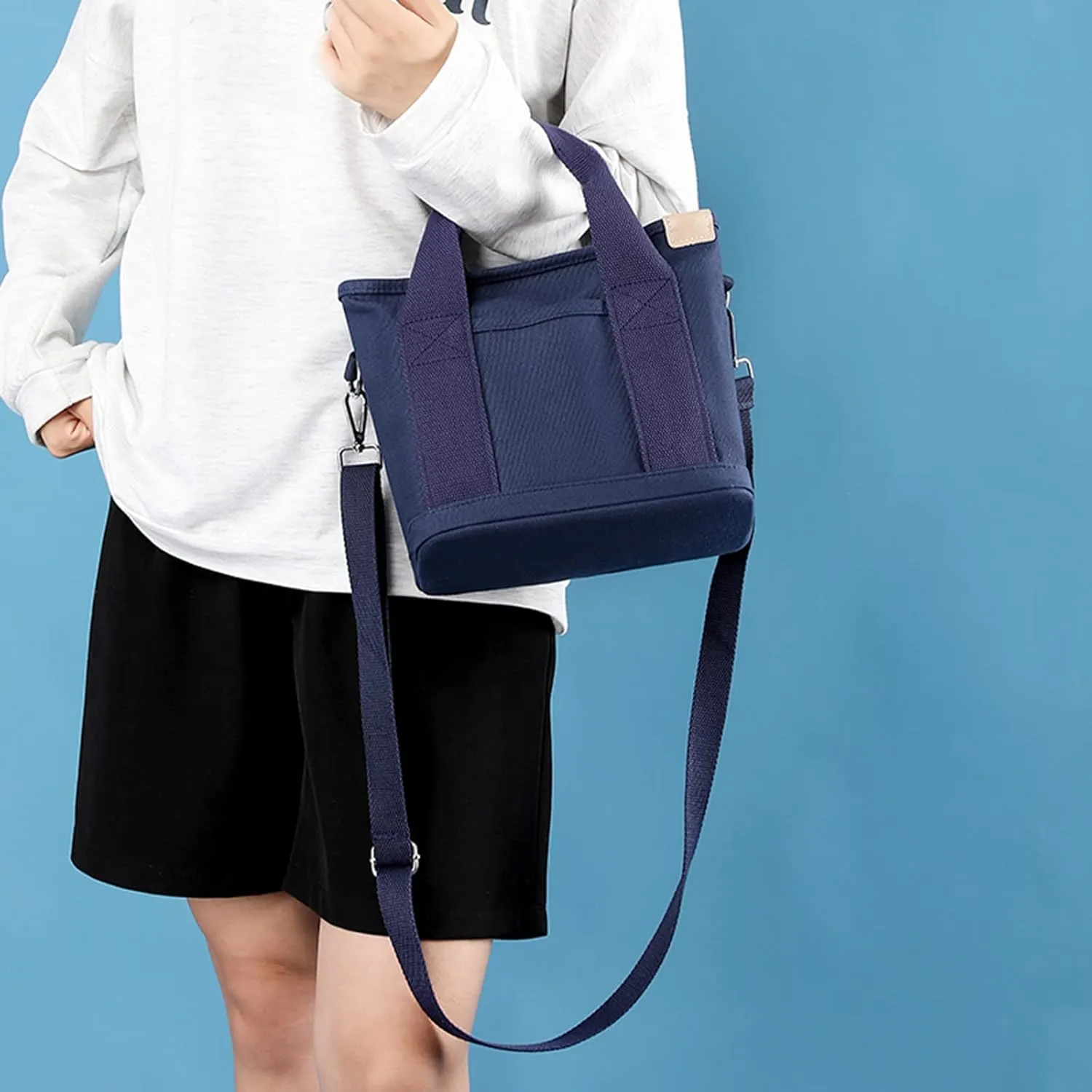 Canvas Tote Bag Unisex Canvas Bags Large Capacity Fashion Portable Shoulder Bag Messenger Bag For Shopping Travel