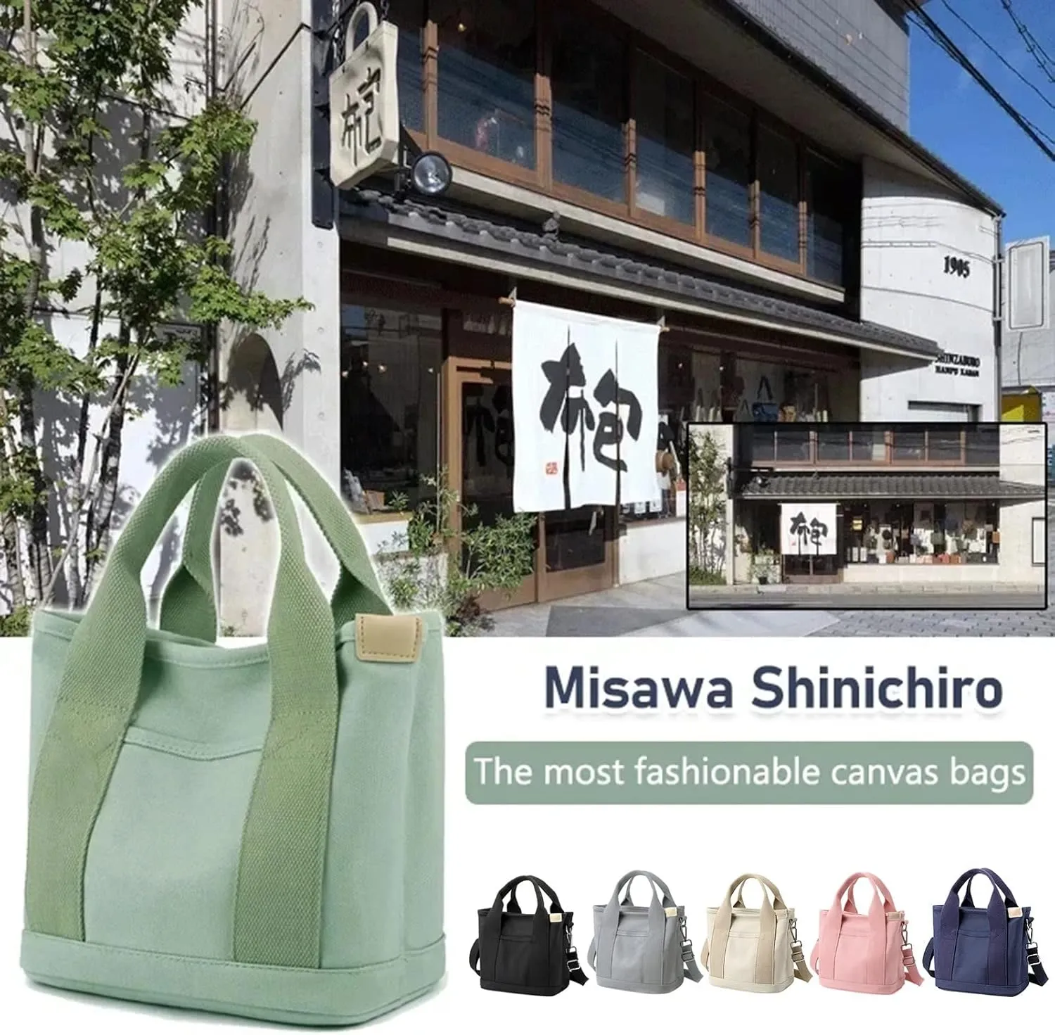 Canvas Tote Bag Unisex Canvas Bags Large Capacity Fashion Portable Shoulder Bag Messenger Bag For Shopping Travel