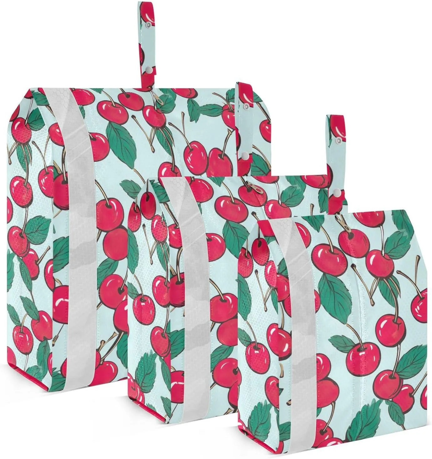 Cartoon Cherry Packing Cubes for Travel 3 Set Travel Bags Organizer Suitcase Organizer Bags Set for Organization