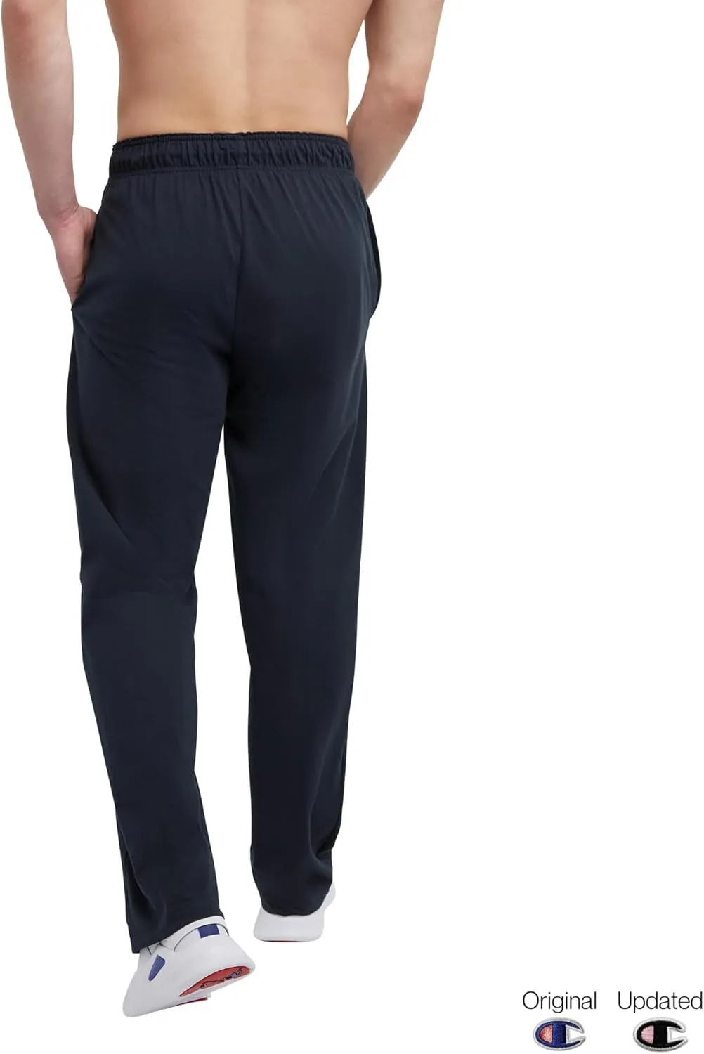 Champion Men's Pants, Lightweight Open-Hem Lounge Pants for Men, Jersey Pants (Reg. or Big & Tall)