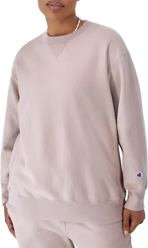 Champion Women'S Sweatshirt, Reverse Weave, Oversized Fleece Crewneck Sweatshirt For Women