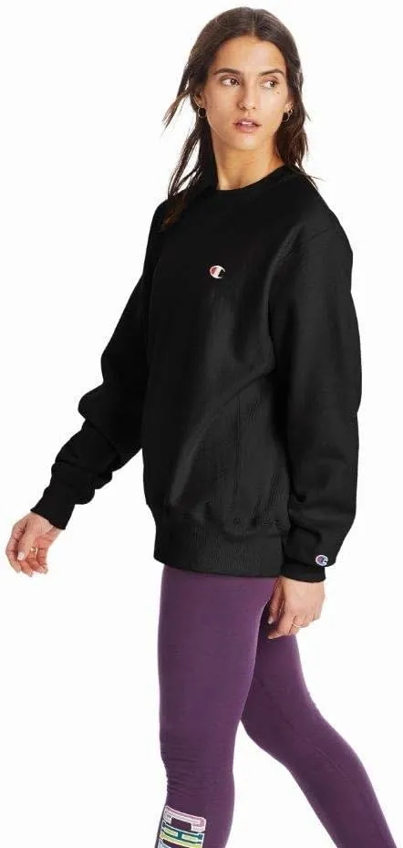 Champion Women'S Sweatshirt, Reverse Weave, Oversized Fleece Crewneck Sweatshirt For Women