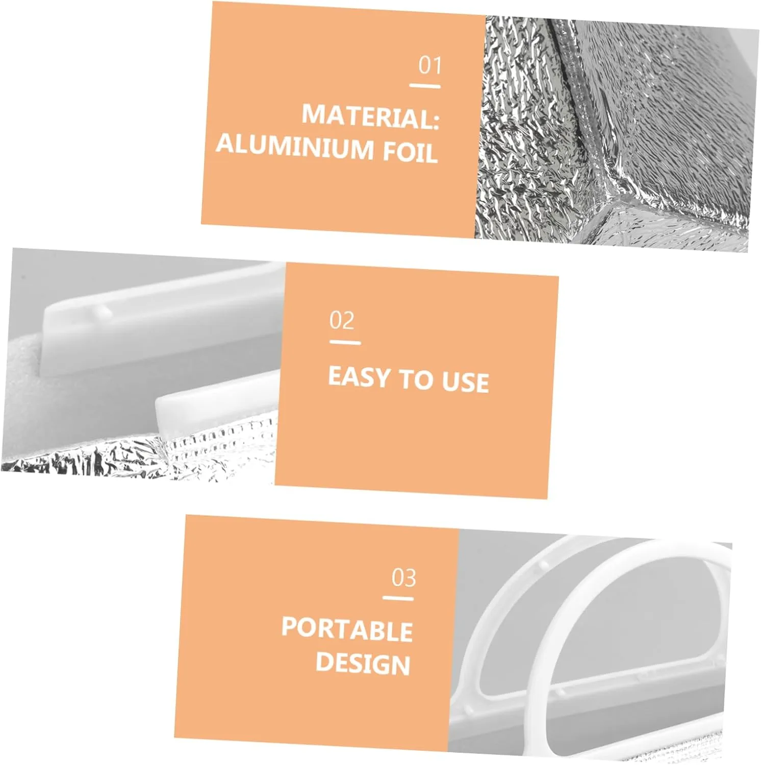 Ciieeo 10PCS Portable Insulation Bags for Food Storage Disposable Heat Preservation Bags for Home Restaurant Camping Lightweight Design Silver