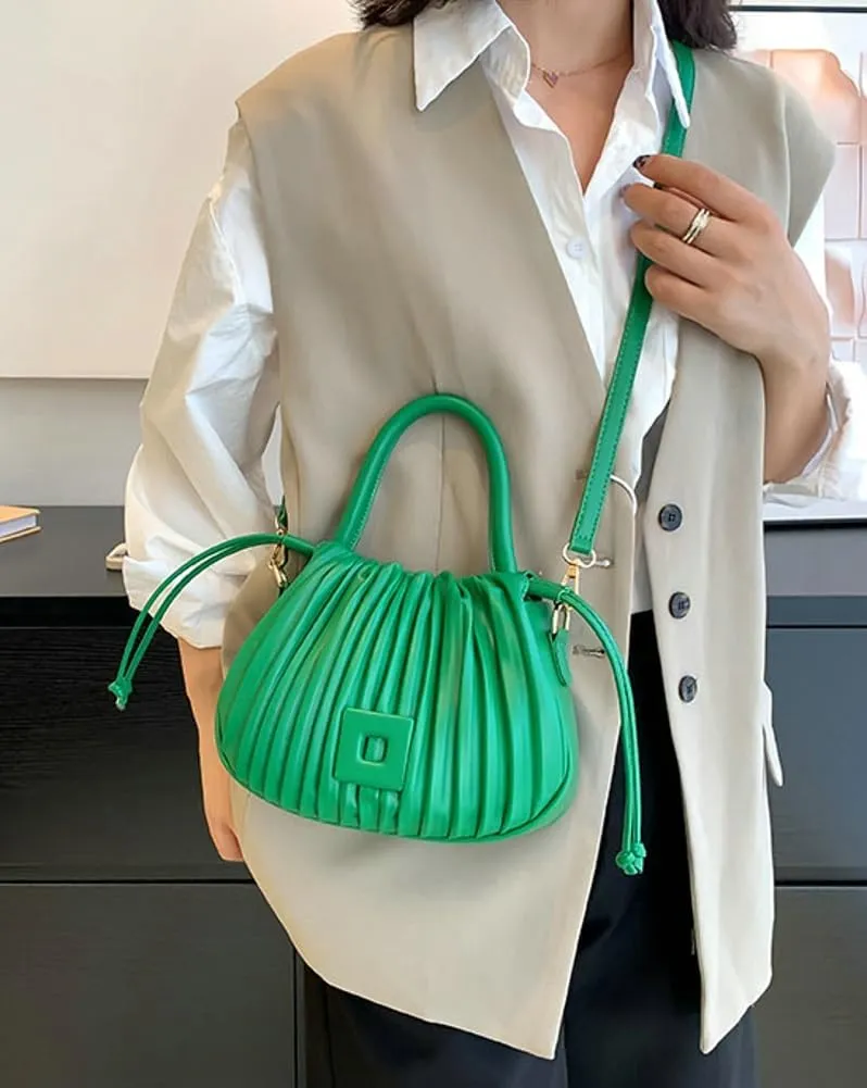 Clean-Fit Bucket Bags for Women Classic Crossbody Bags for Women with Drawstring Handbag Clutch Purse Casual Travel Bag