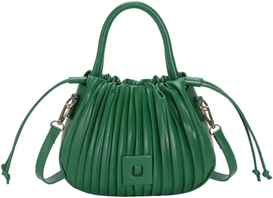 Clean-Fit Bucket Bags for Women Classic Crossbody Bags for Women with Drawstring Handbag Clutch Purse Casual Travel Bag