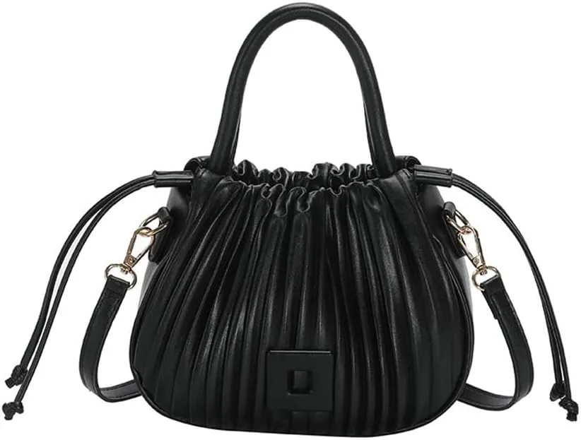 Clean-Fit Bucket Bags for Women Classic Crossbody Bags for Women with Drawstring Handbag Clutch Purse Casual Travel Bag