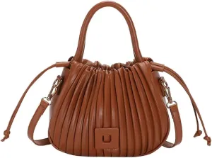 Clean-Fit Bucket Bags for Women Classic Crossbody Bags for Women with Drawstring Handbag Clutch Purse Casual Travel Bag