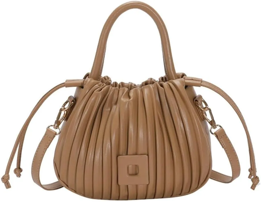 Clean-Fit Bucket Bags for Women Classic Crossbody Bags for Women with Drawstring Handbag Clutch Purse Casual Travel Bag