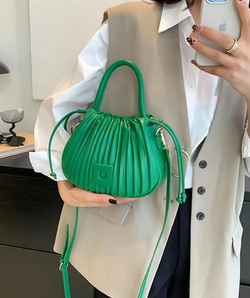 Clean-Fit Bucket Bags for Women Classic Crossbody Bags for Women with Drawstring Handbag Clutch Purse Casual Travel Bag