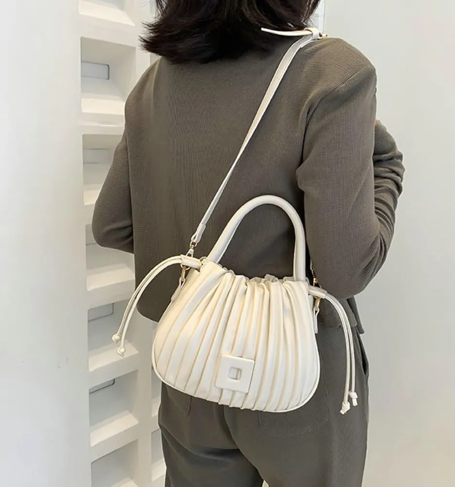 Clean-Fit Bucket Bags for Women Classic Crossbody Bags for Women with Drawstring Handbag Clutch Purse Casual Travel Bag