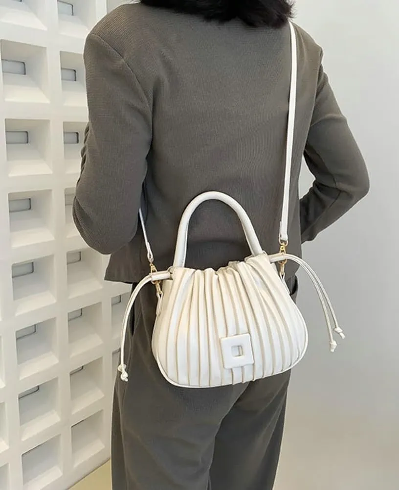Clean-Fit Bucket Bags for Women Classic Crossbody Bags for Women with Drawstring Handbag Clutch Purse Casual Travel Bag