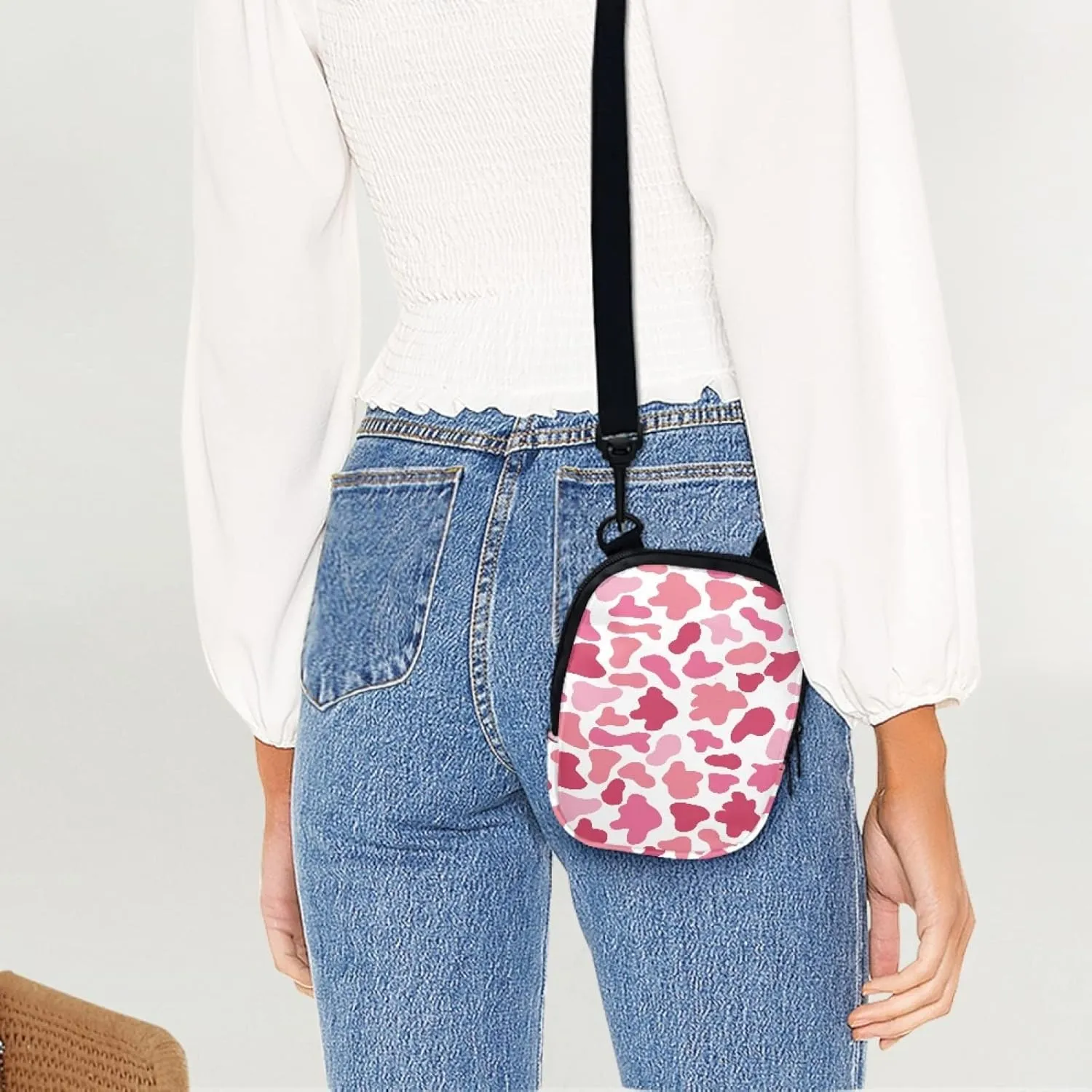 Coldinair Trendy Print Mini Crossbody Bag for Men Women Teens