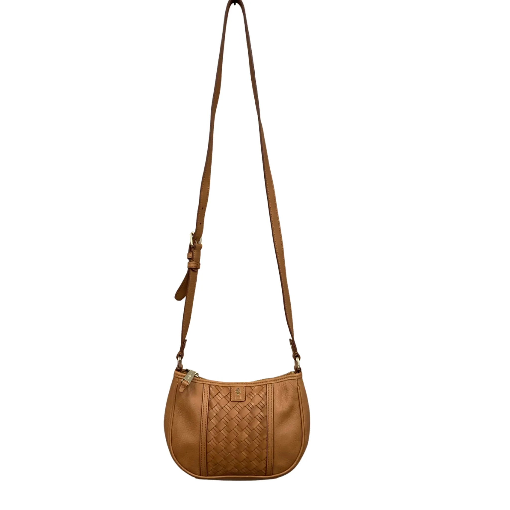 Cole Haan Tan Woven Crossbody Purse