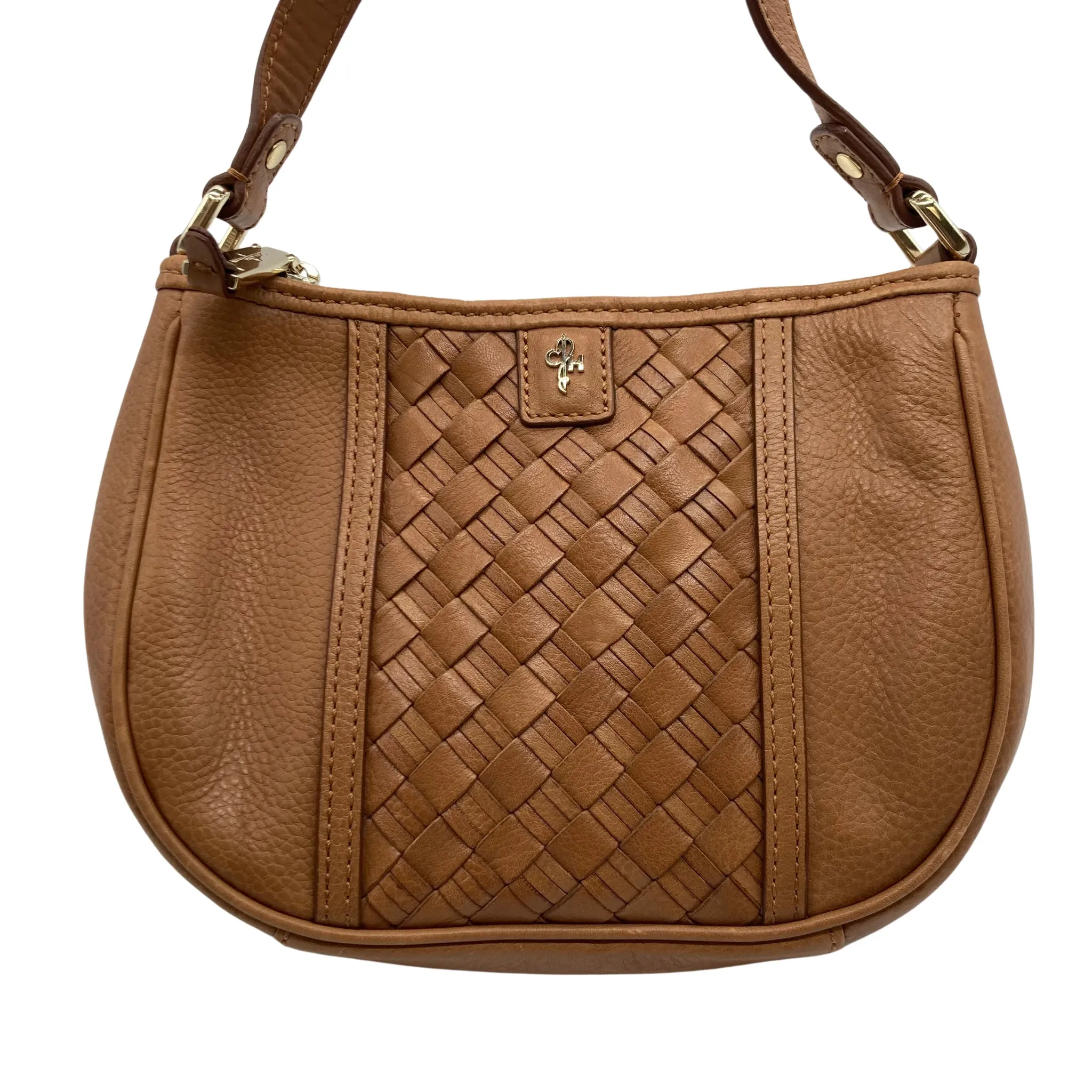 Cole Haan Tan Woven Crossbody Purse