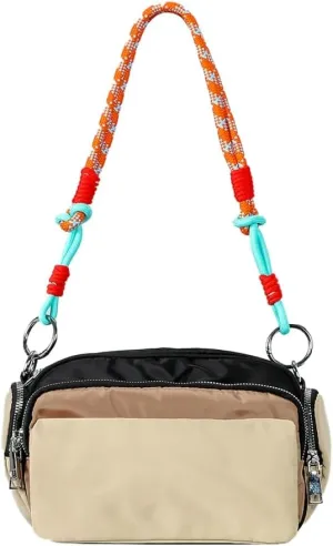 Colourful Camera Bag Nylon Crossbody Bags for Women Underarm Hobo Bags for Women Handbag with Multiple Pockets Purse 2025
