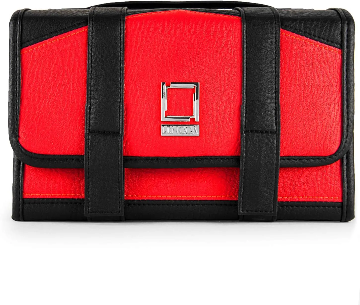 Compact Foldable Travel Toiletry Kit Bag with 4 Removable Pouches, Dopp Kit Bathroom Bag for Cosmetic, Makeup, Personal Hygiene Items, Washkit