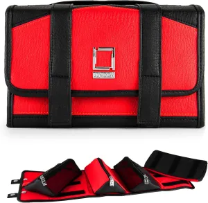 Compact Foldable Travel Toiletry Kit Bag with 4 Removable Pouches, Dopp Kit Bathroom Bag for Cosmetic, Makeup, Personal Hygiene Items, Washkit