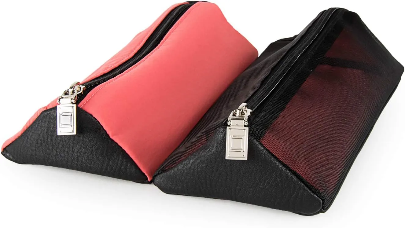Compact Foldable Travel Toiletry Kit Bag with 4 Removable Pouches, Dopp Kit Bathroom Bag for Cosmetic, Makeup, Personal Hygiene Items, Washkit